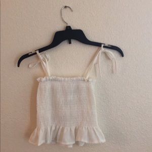 White Crop Top